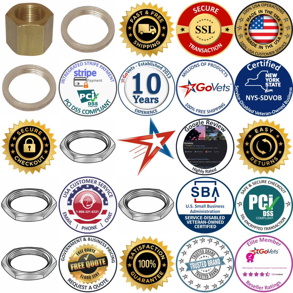 A selection of Panel Nuts products on GoVets