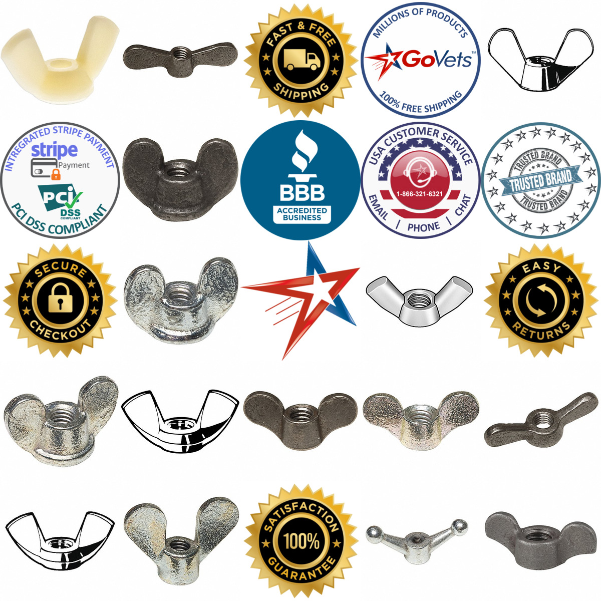 A selection of Wing Nuts products on GoVets