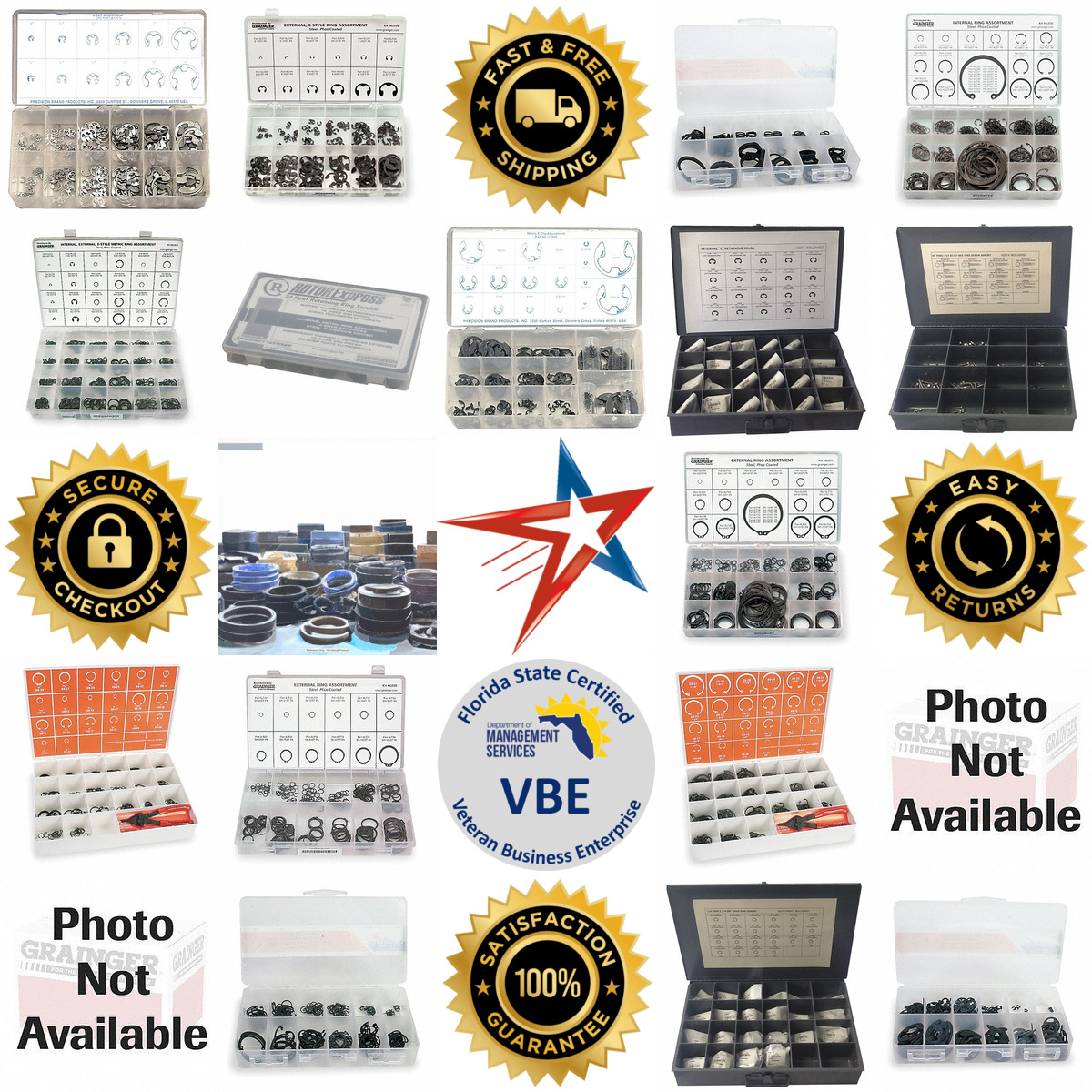 A selection of Retaining Ring Assortments products on GoVets