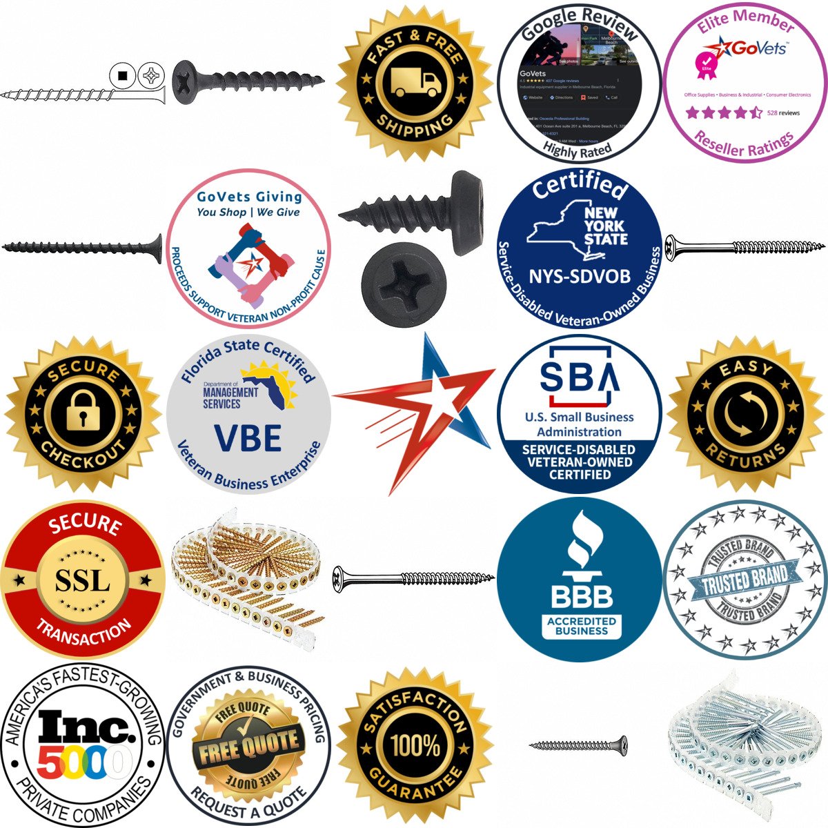 A selection of Drywall Screws products on GoVets