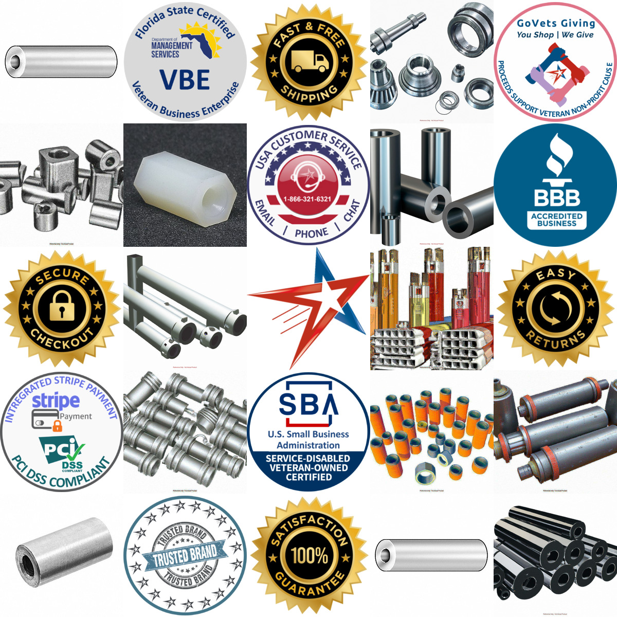 A selection of Spacers products on GoVets