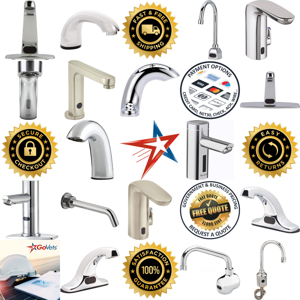 A selection of Electronic and Sensor Faucets products on GoVets