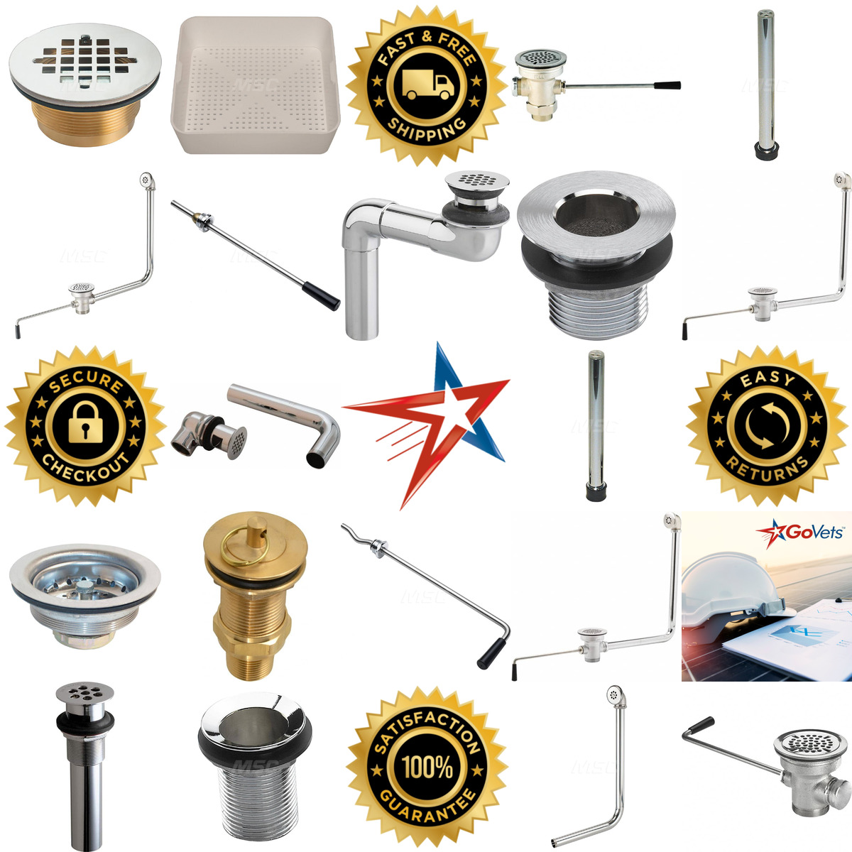 A selection of Drain Components products on GoVets