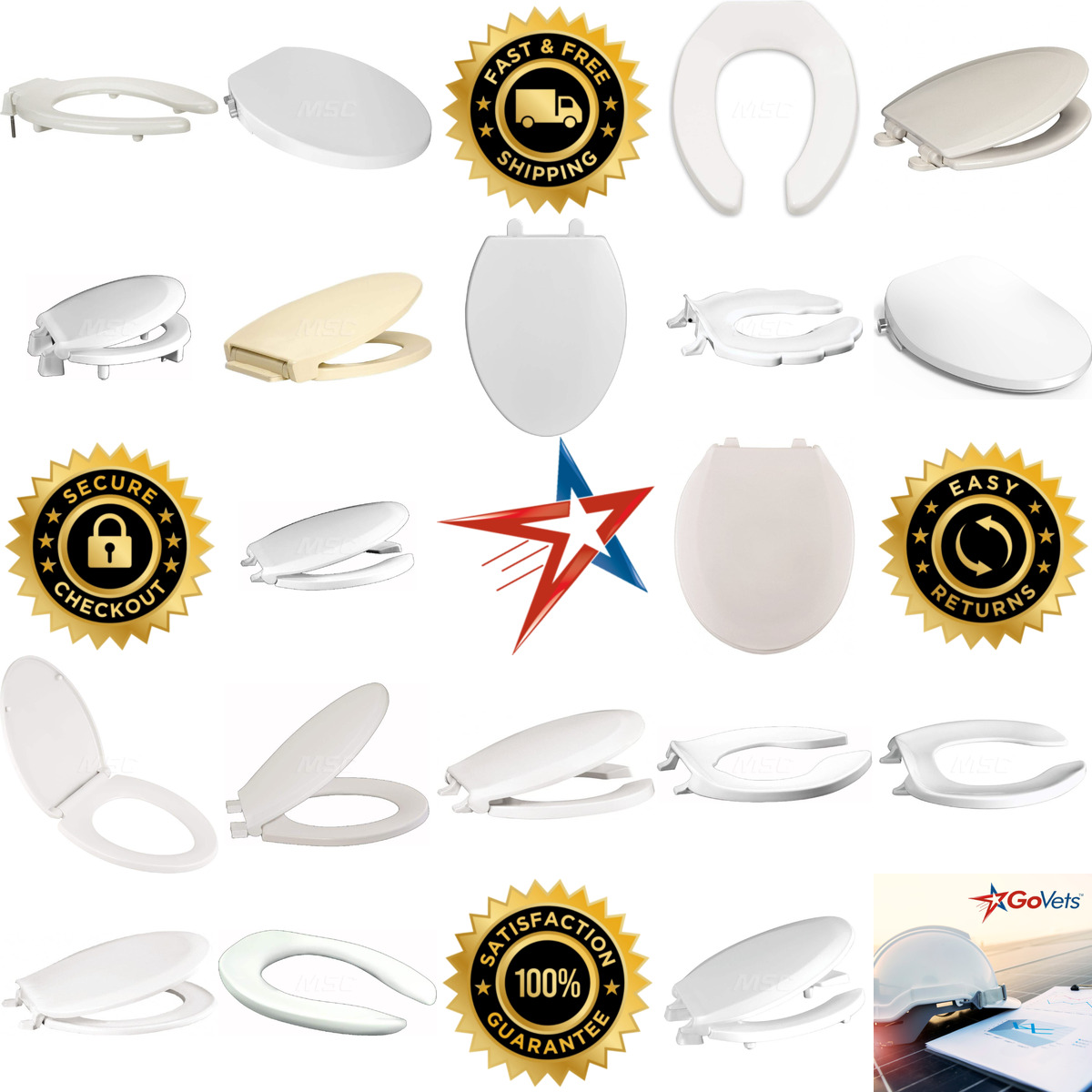 A selection of Toilet Seats products on GoVets