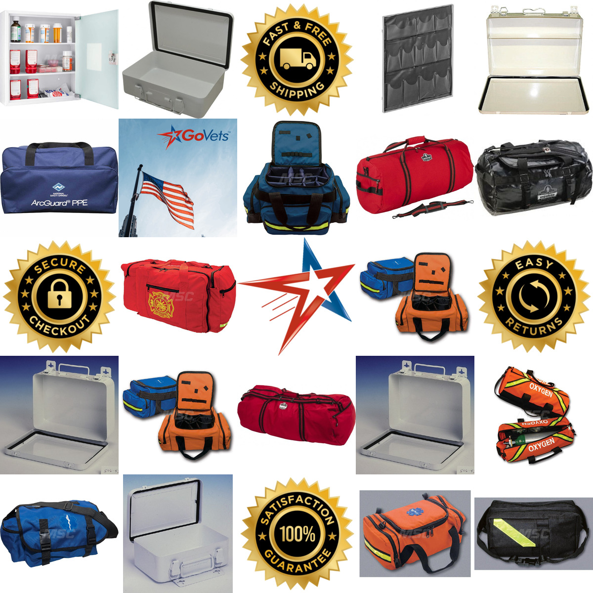 A selection of Cabinets and Gear Bags products on GoVets