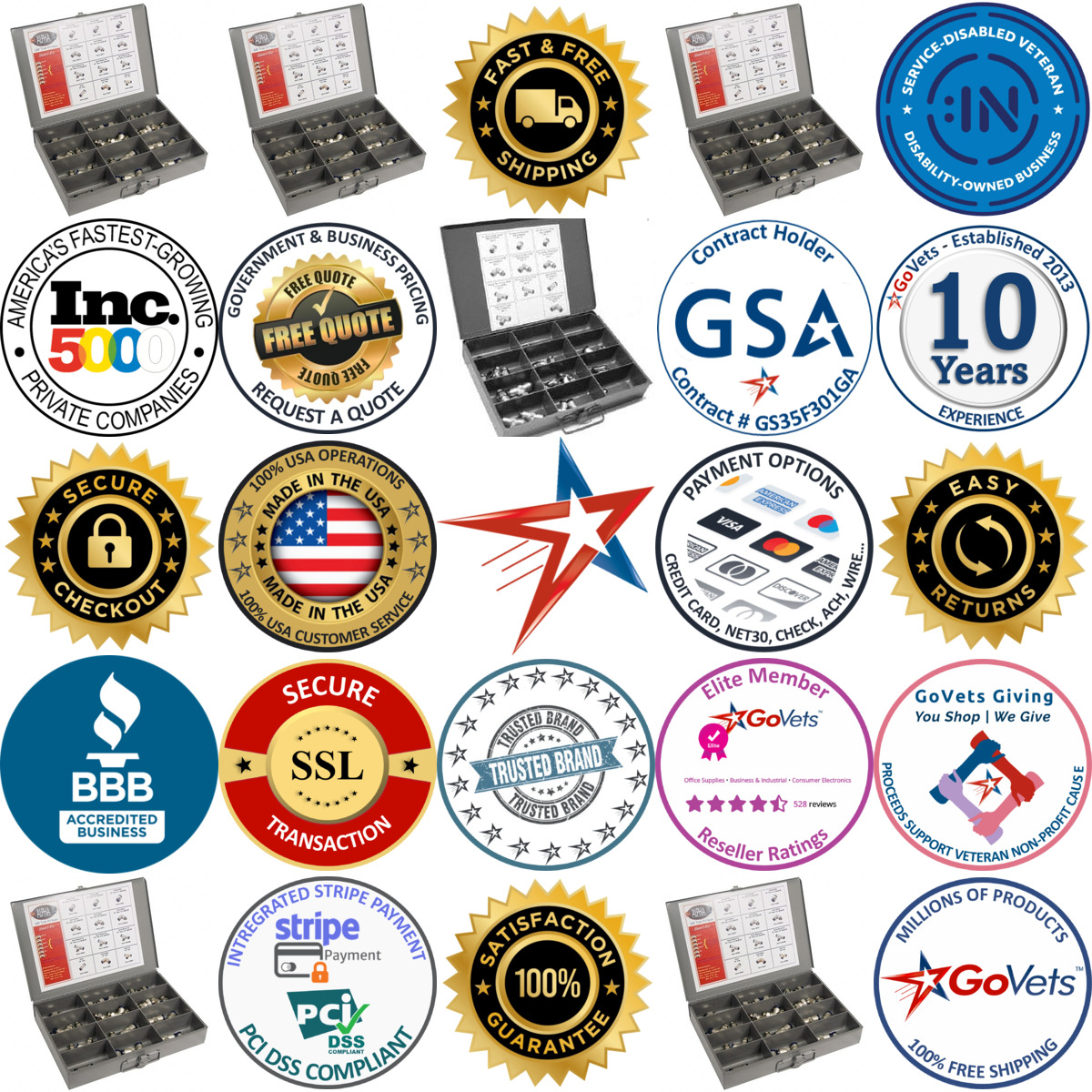 A selection of Aignep USA products on GoVets