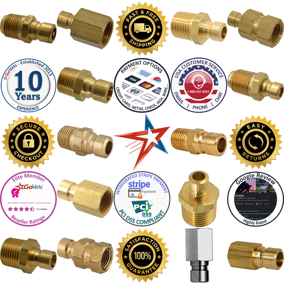 A selection of Coolant and Fluid Line Connectors products on GoVets