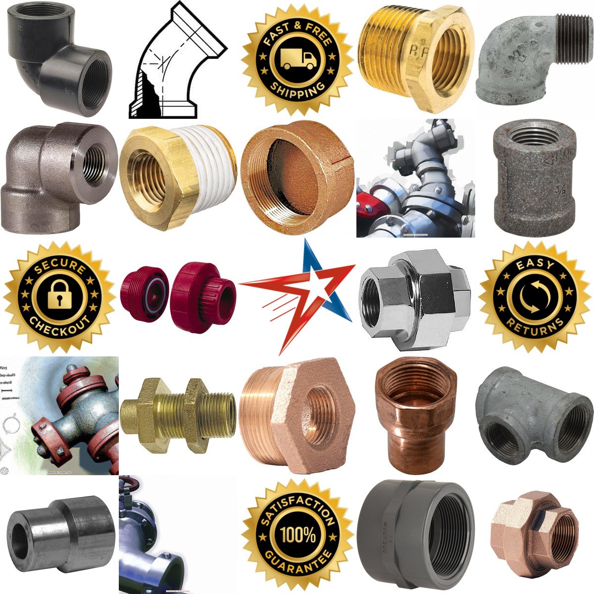 A selection of Pipe Fittings products on GoVets