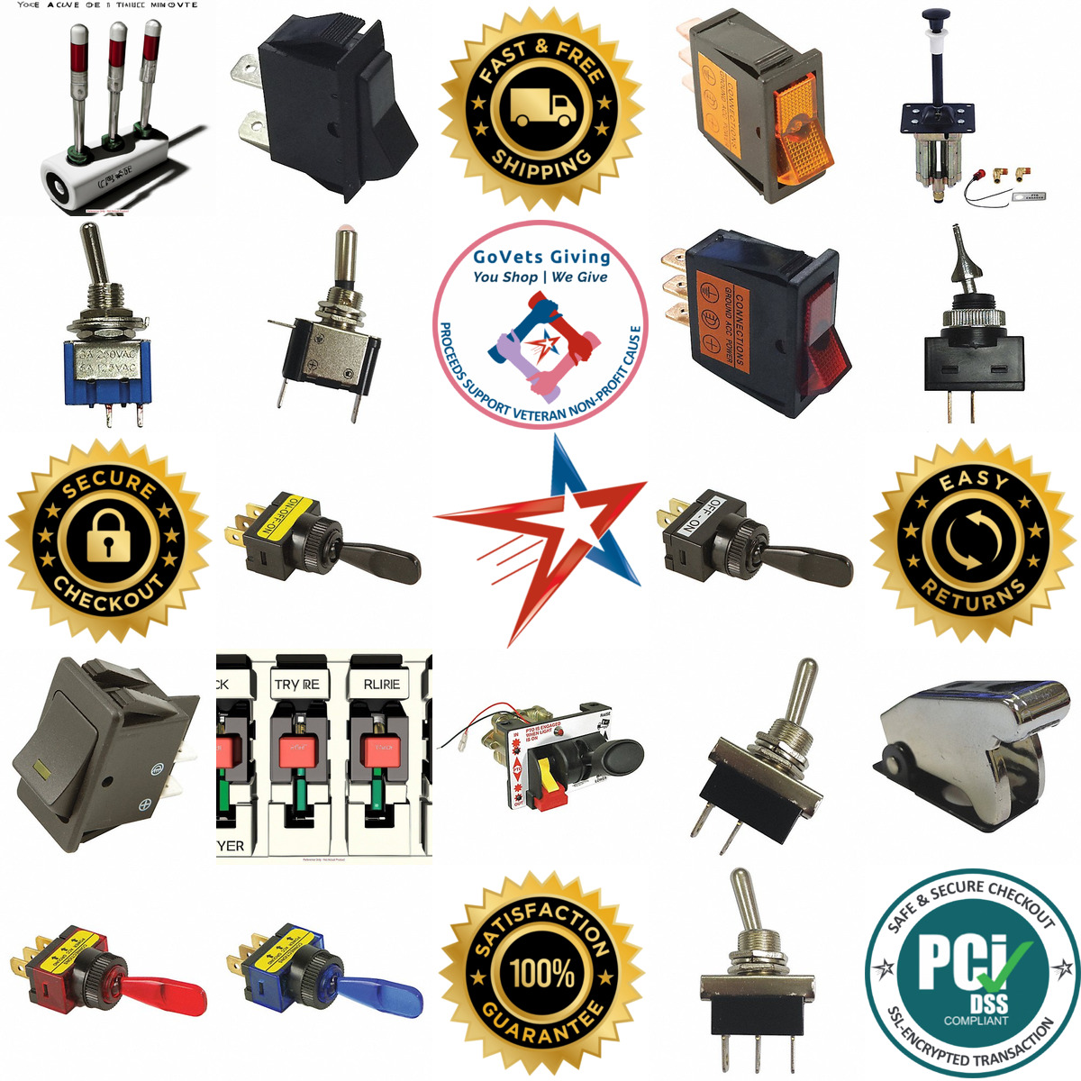 A selection of Automotive Toggle Switches products on GoVets