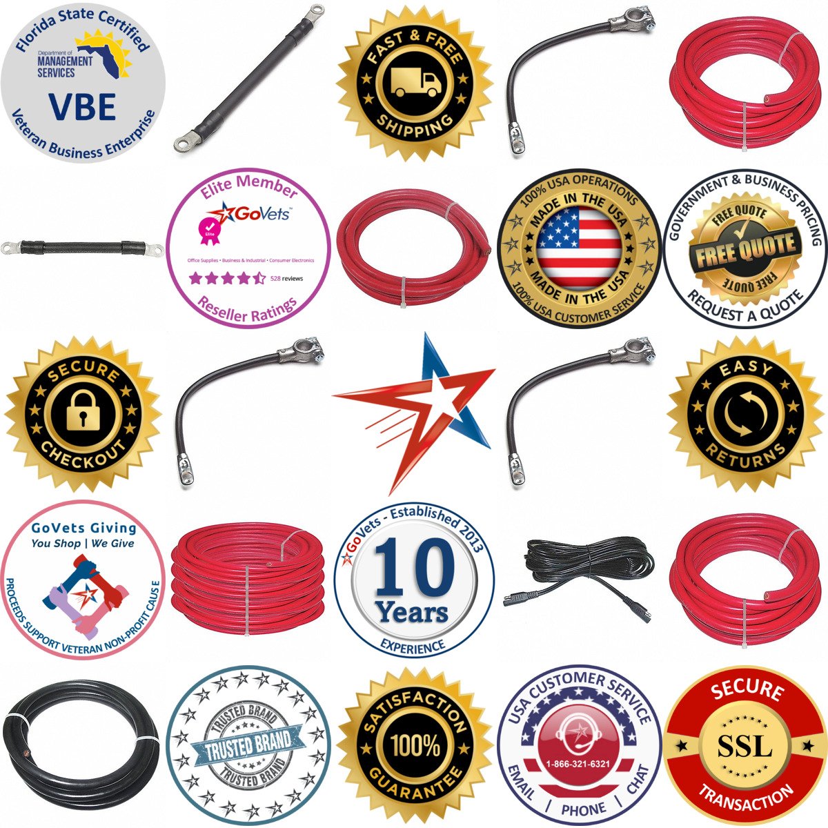 A selection of Battery Cable products on GoVets