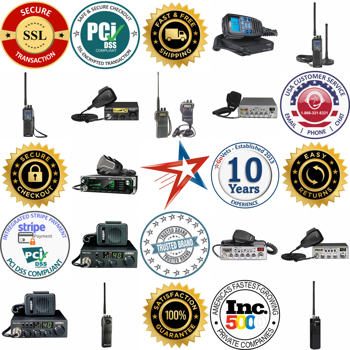 A selection of cb Radios products on GoVets