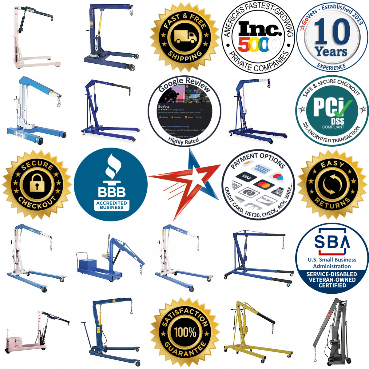 A selection of Engine Cranes products on GoVets