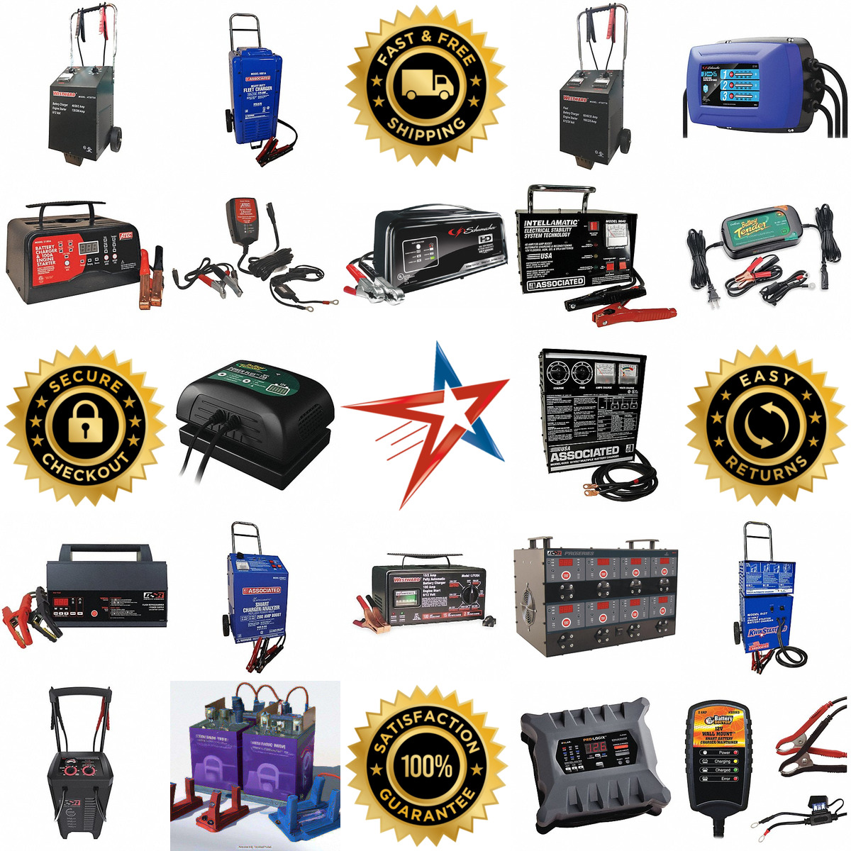 A selection of Automotive Battery Chargers and Boosters products on GoVets