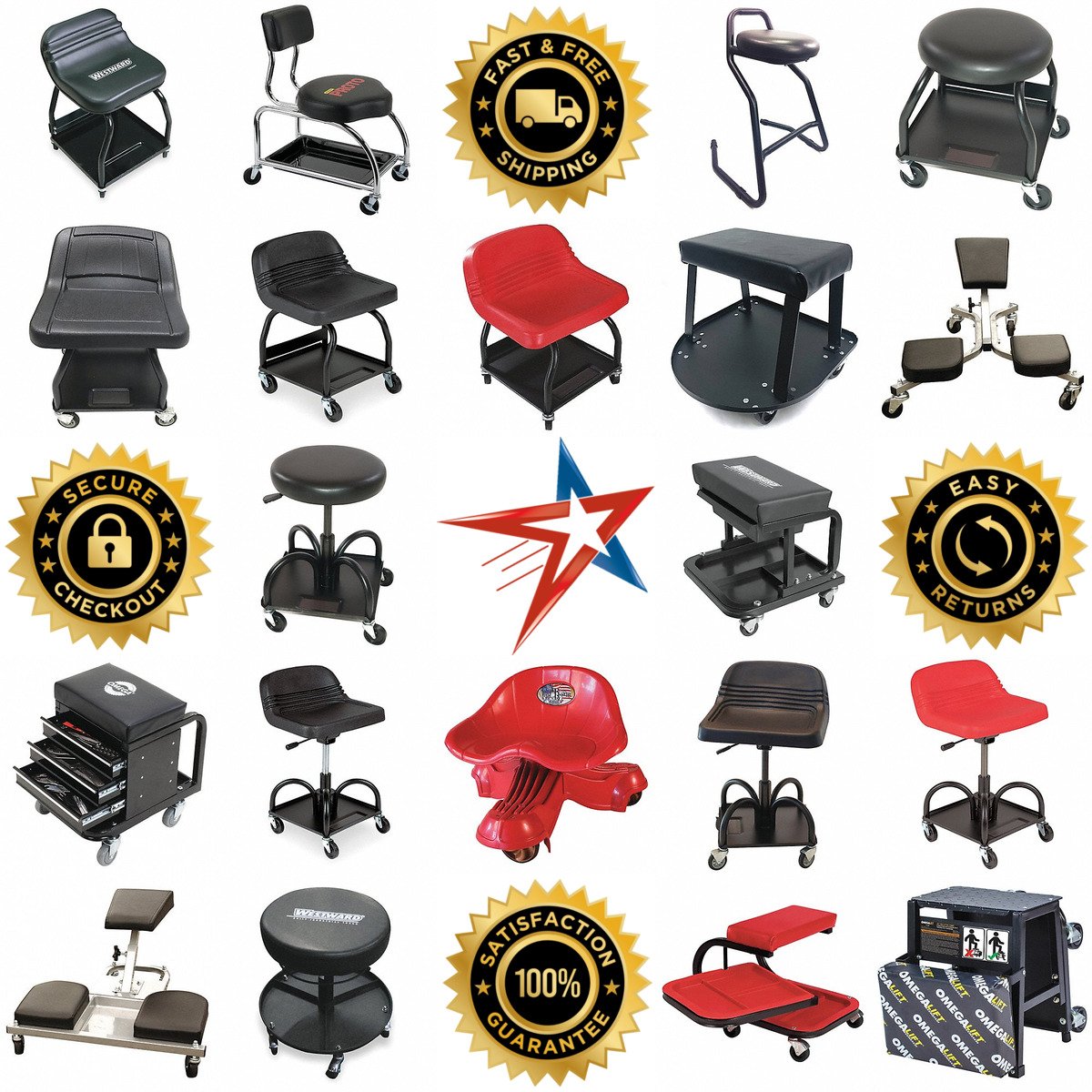 A selection of Automotive Creeper Seats products on GoVets