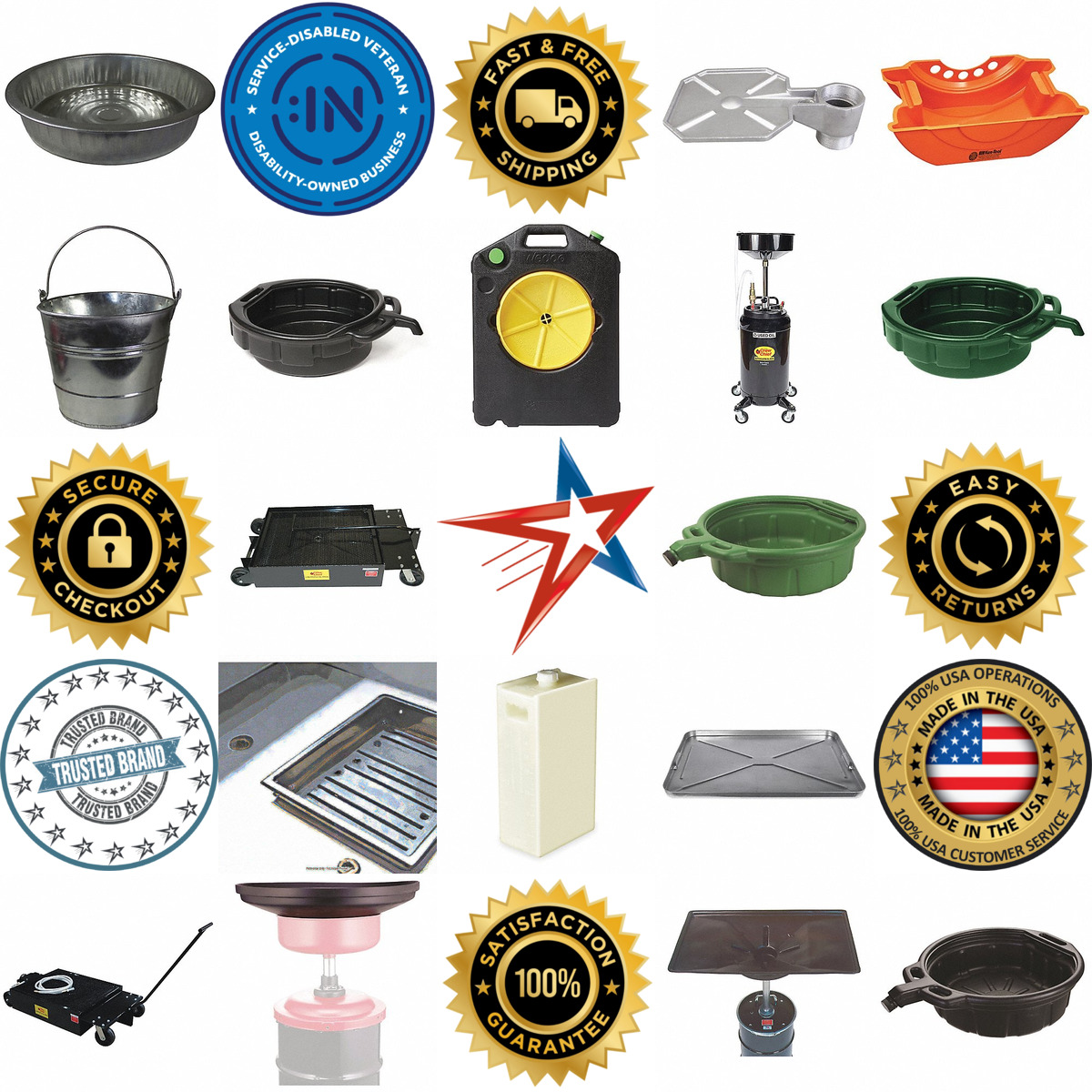 A selection of Drain and Drip Pans and Trays products on GoVets