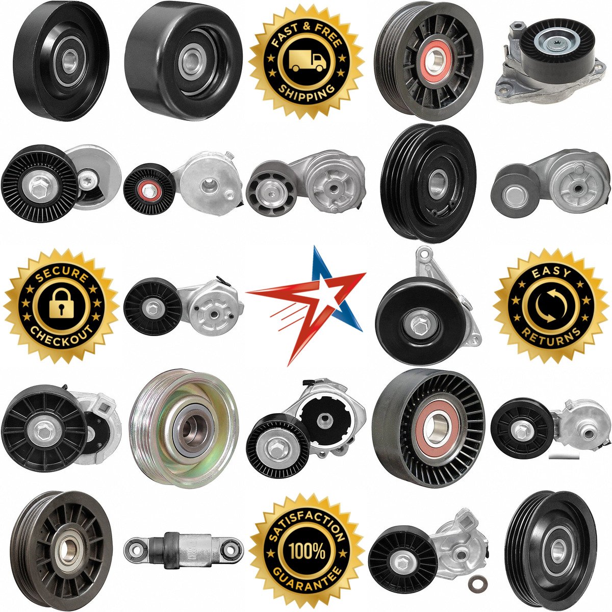 A selection of Belt Tensioners and Tension Pulleys products on GoVets