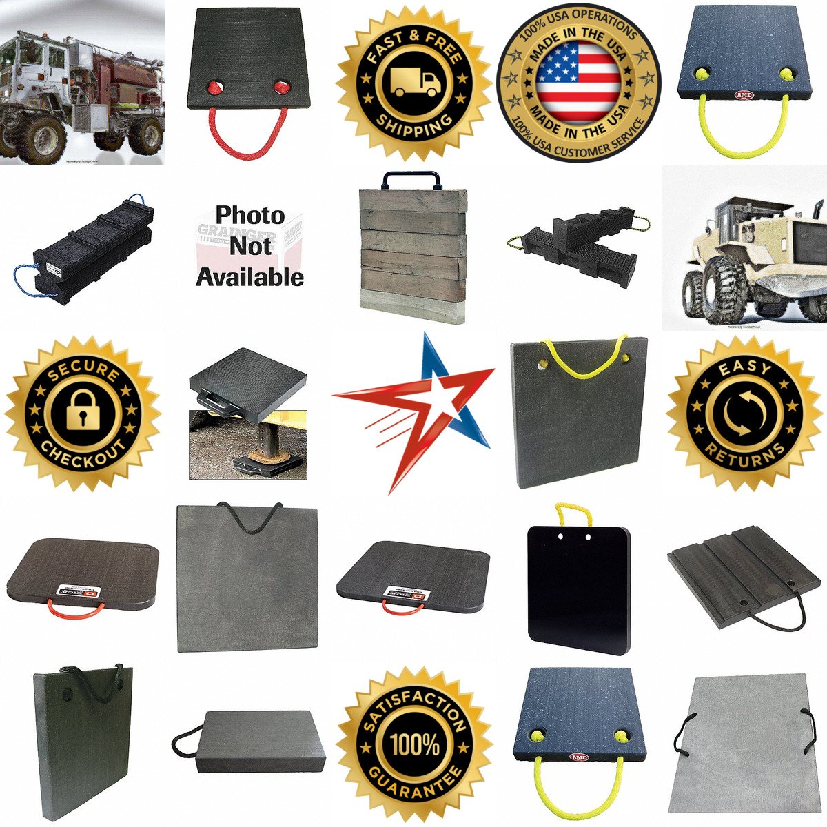 A selection of Crane Jack and Outrigger Pads products on GoVets