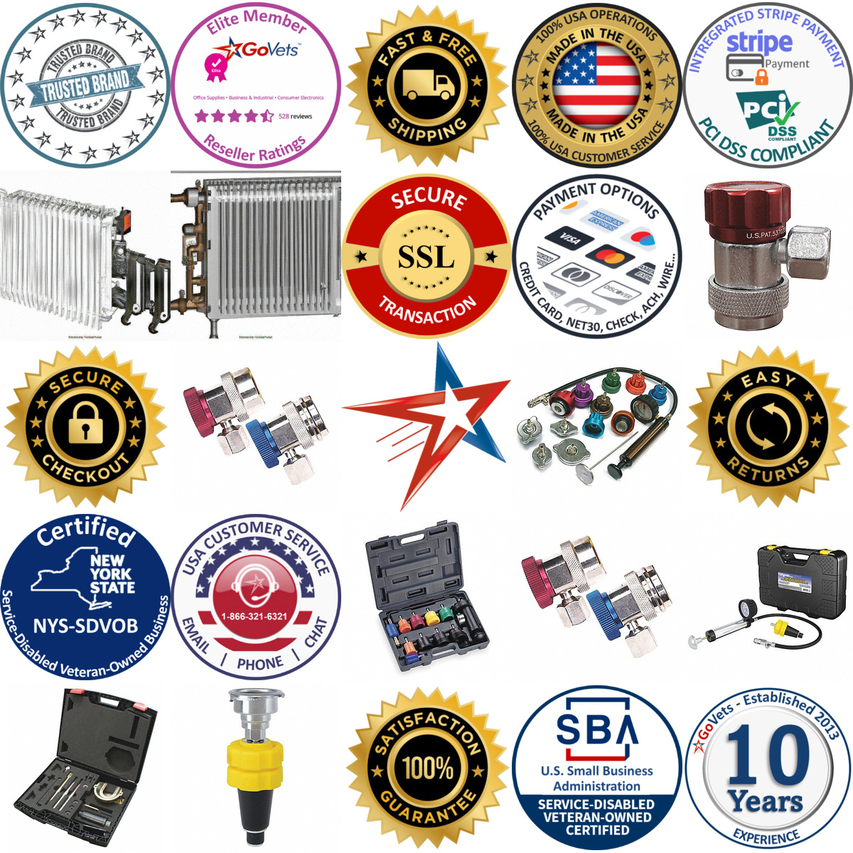 A selection of Radiator Specialty Tools products on GoVets