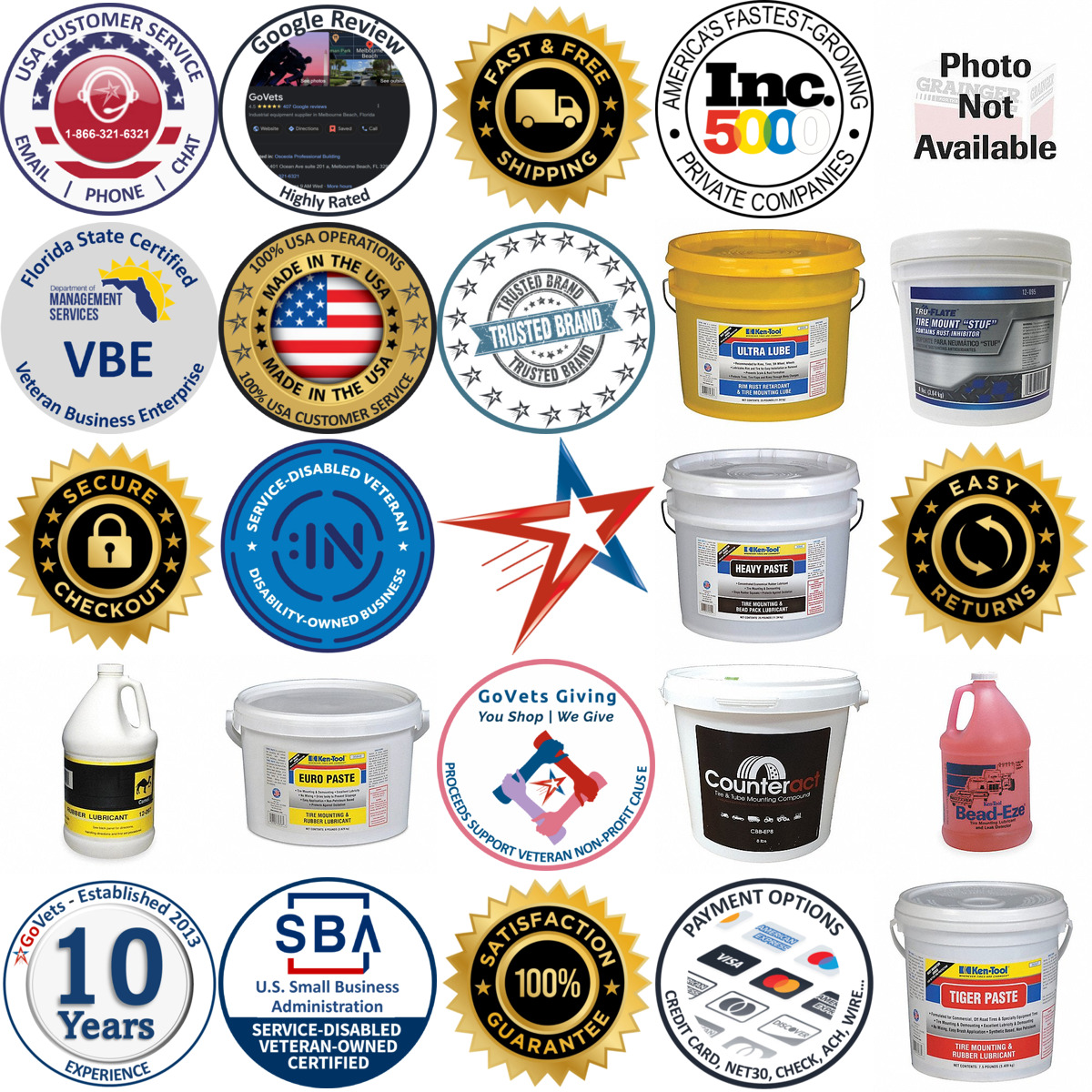 A selection of Tire Bead Lubricants products on GoVets