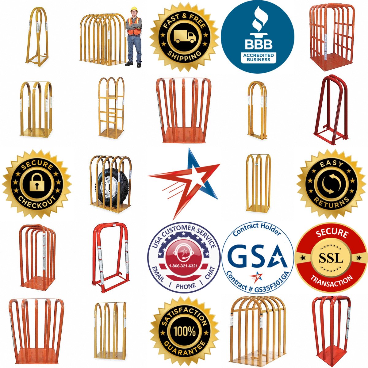 A selection of Tire Inflation Cages products on GoVets