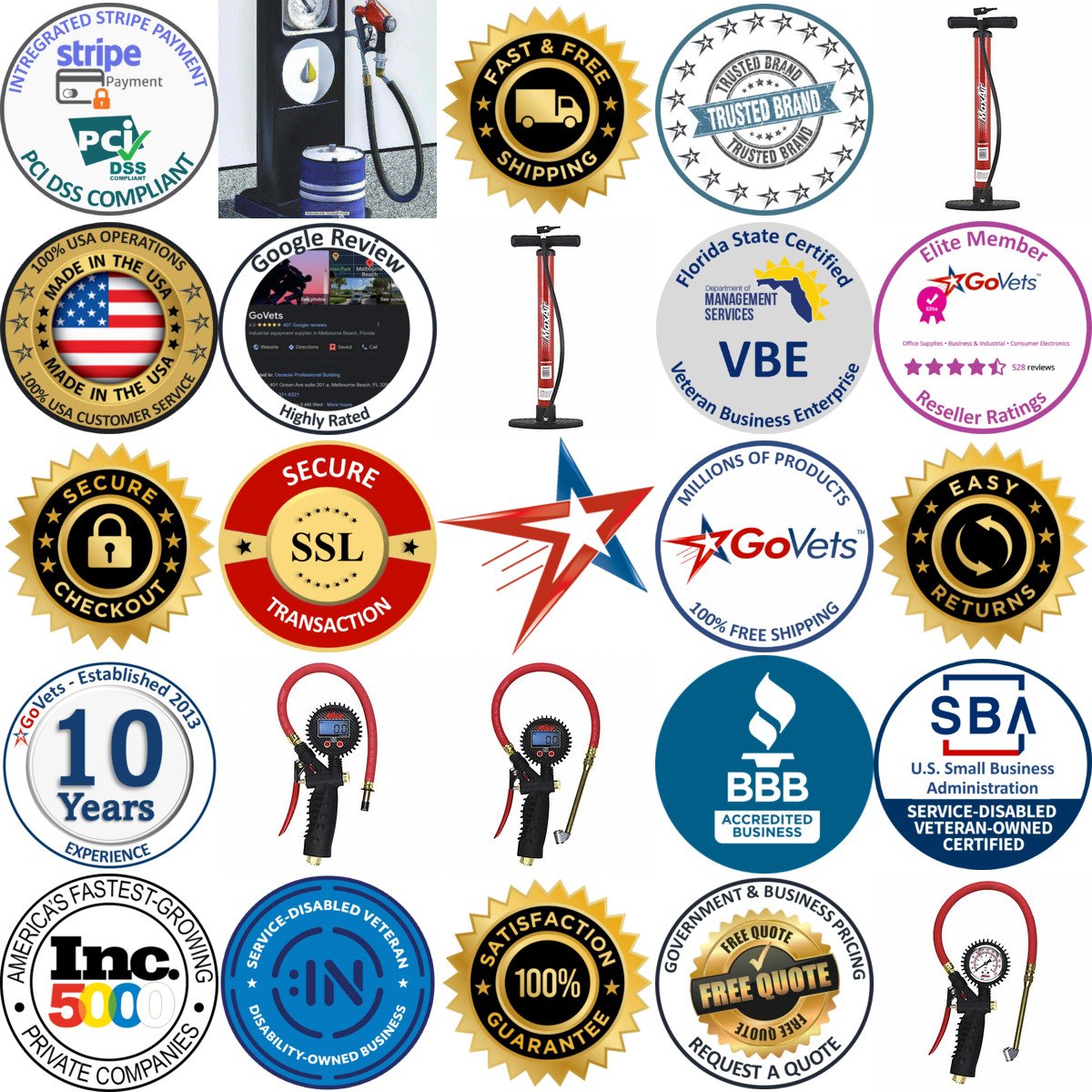 A selection of Tire Pump products on GoVets