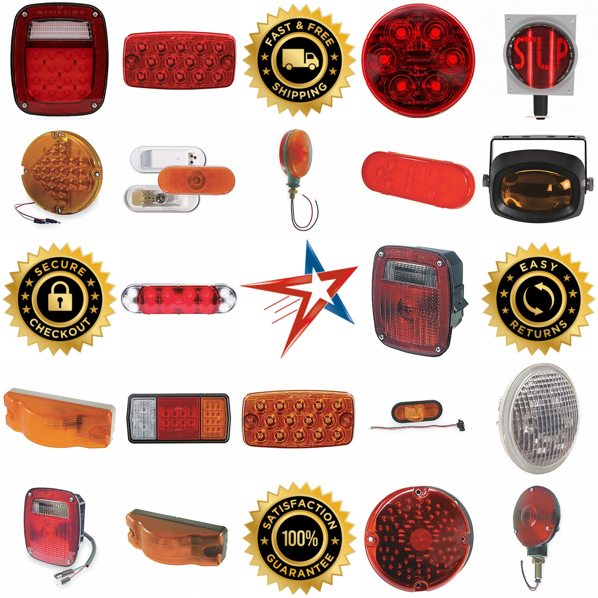 A selection of Stop Turn and Tail Lights products on GoVets