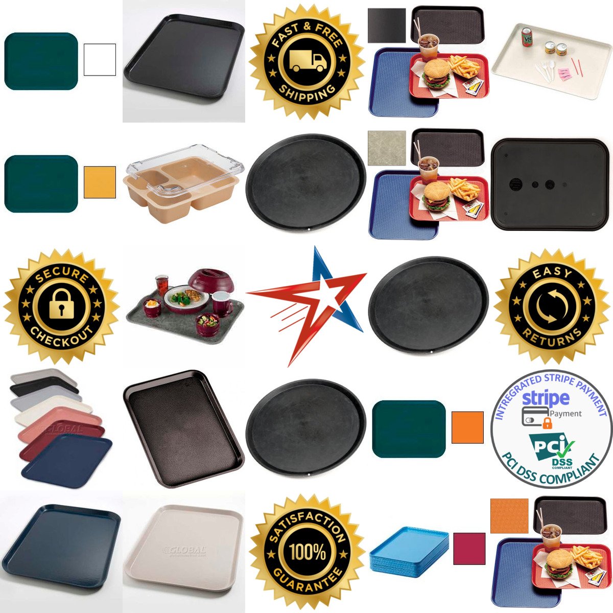 A selection of Serving Trays products on GoVets