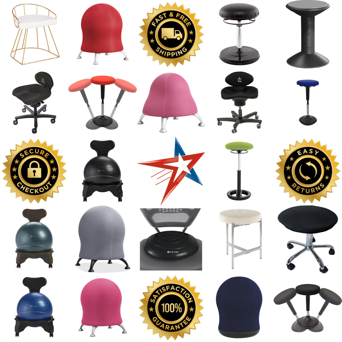 A selection of Active Seating products on GoVets