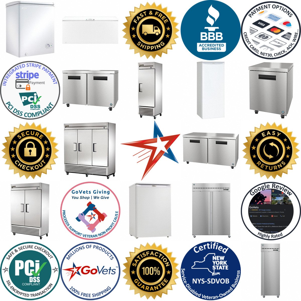 A selection of Freezers products on GoVets