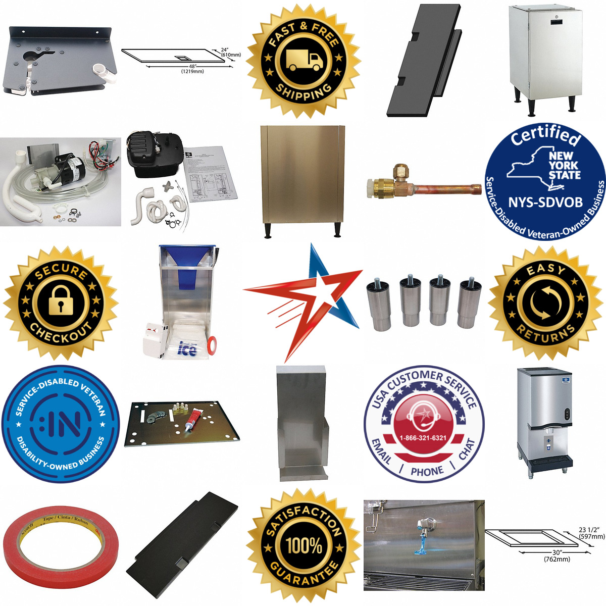 A selection of Ice Bin and Ice Maker Accessories products on GoVets