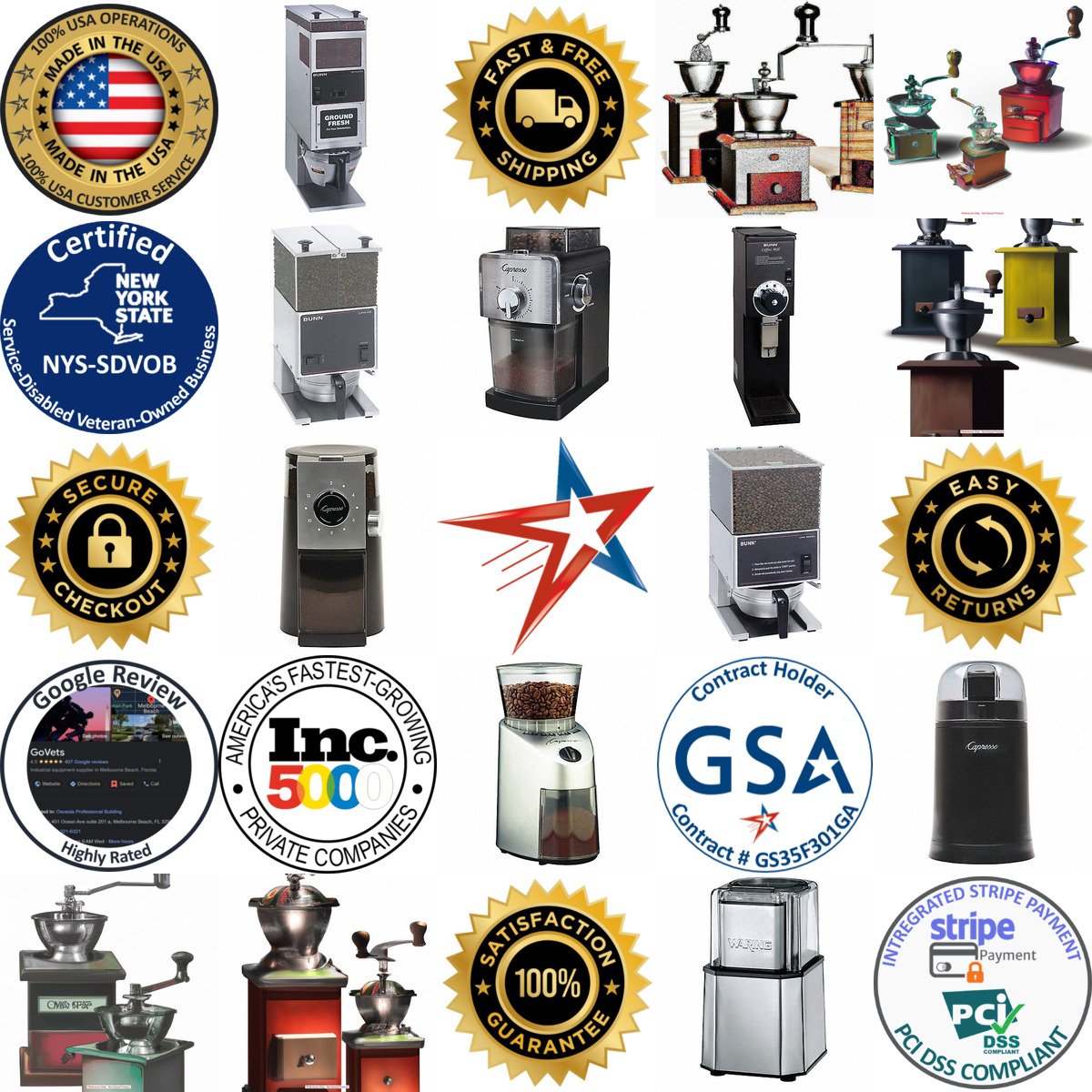 A selection of Coffee and Spice Grinders products on GoVets