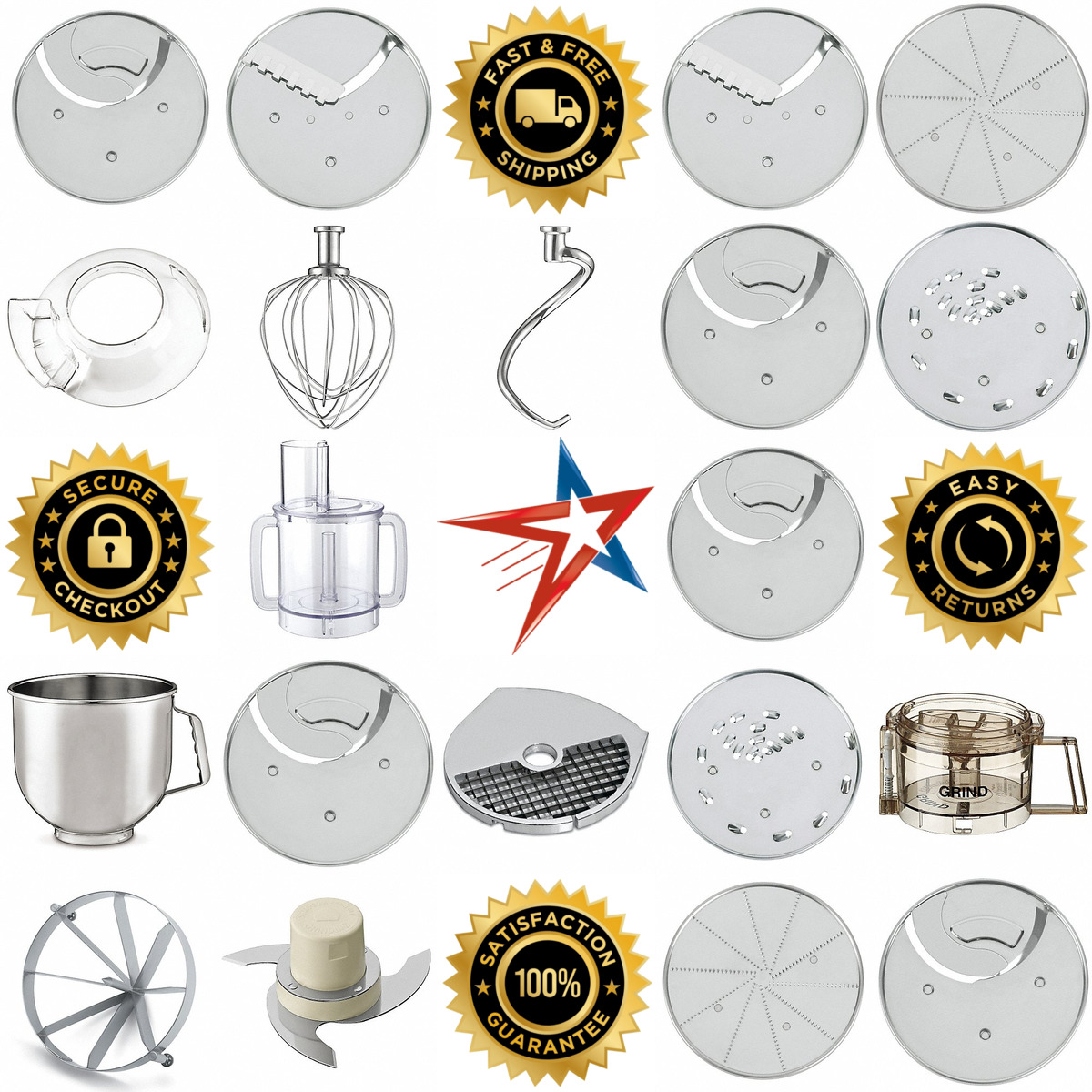 A selection of Food Processor and Mixer Accessories products on GoVets