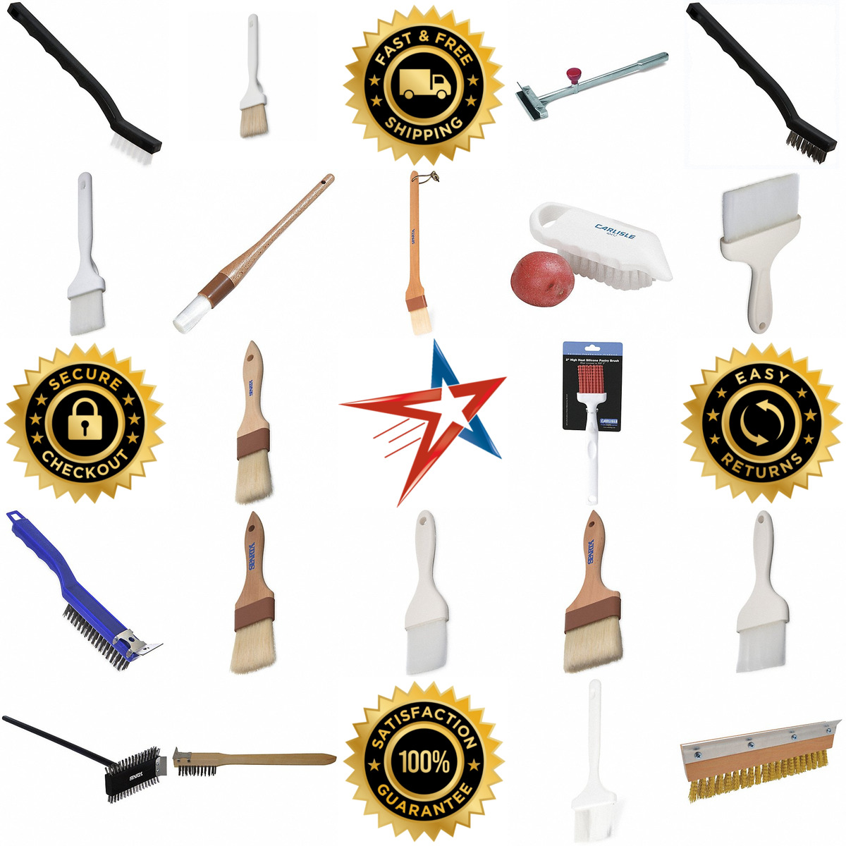 A selection of Basting and Grilling Brushes products on GoVets