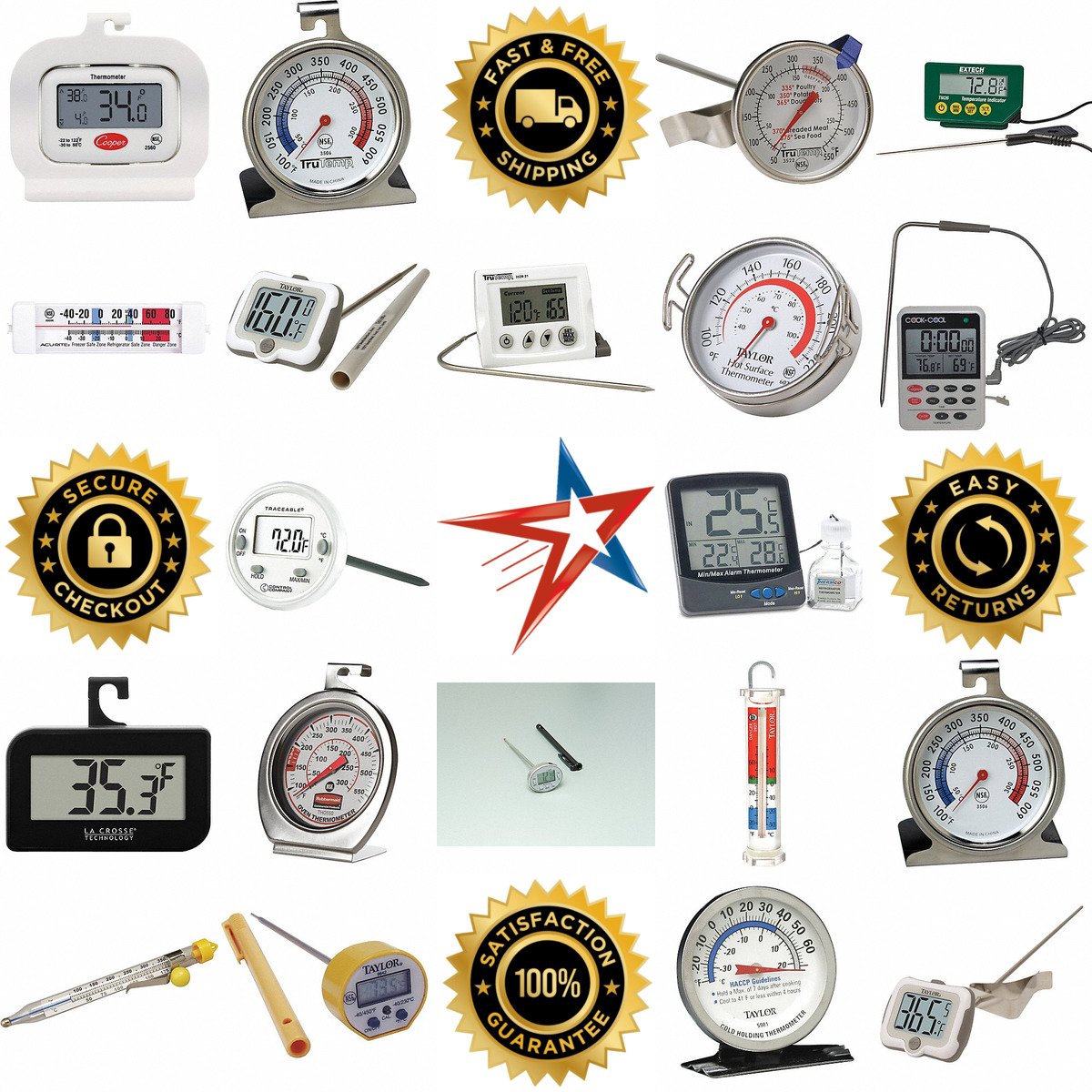 A selection of Food Service Thermometers products on GoVets