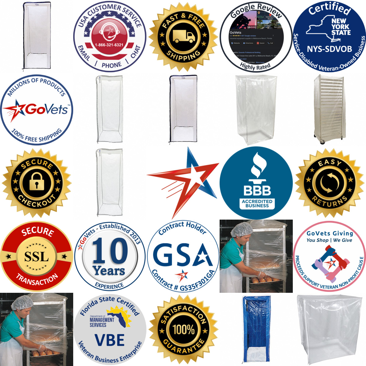 A selection of Pan Rack Covers products on GoVets