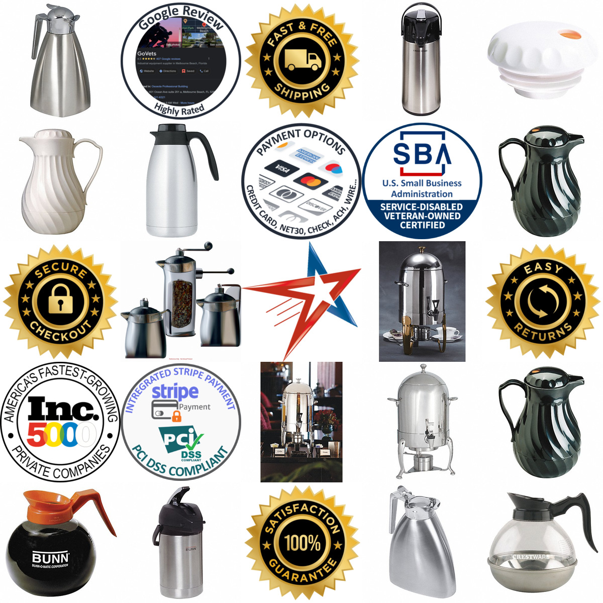 A selection of Coffee Decanters Airpots and Urns products on GoVets