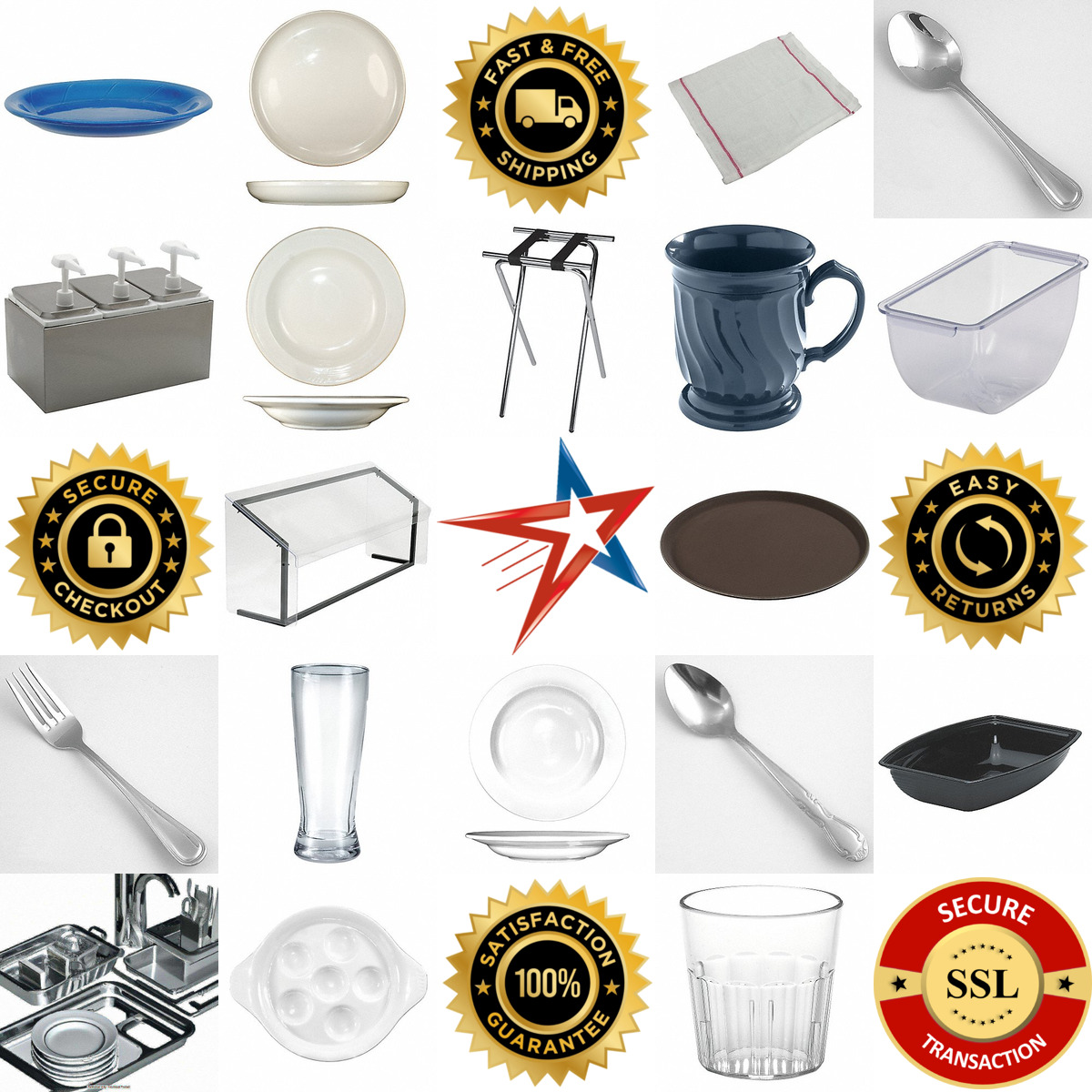A selection of Food Service Tableware Bar and Buffet products on GoVets