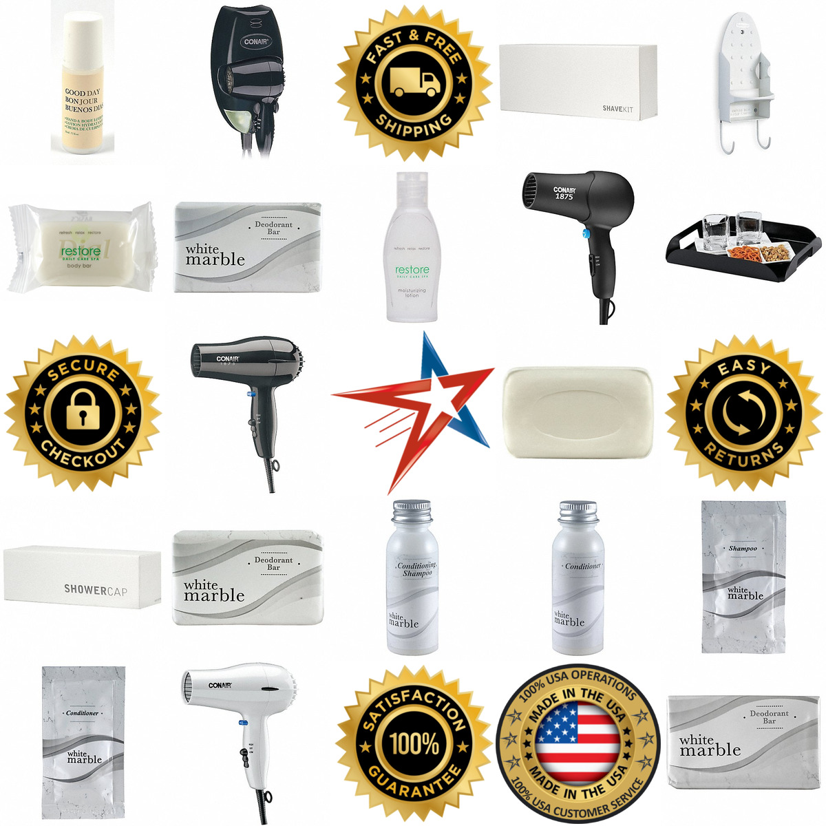 A selection of Guest Room Amenities products on GoVets