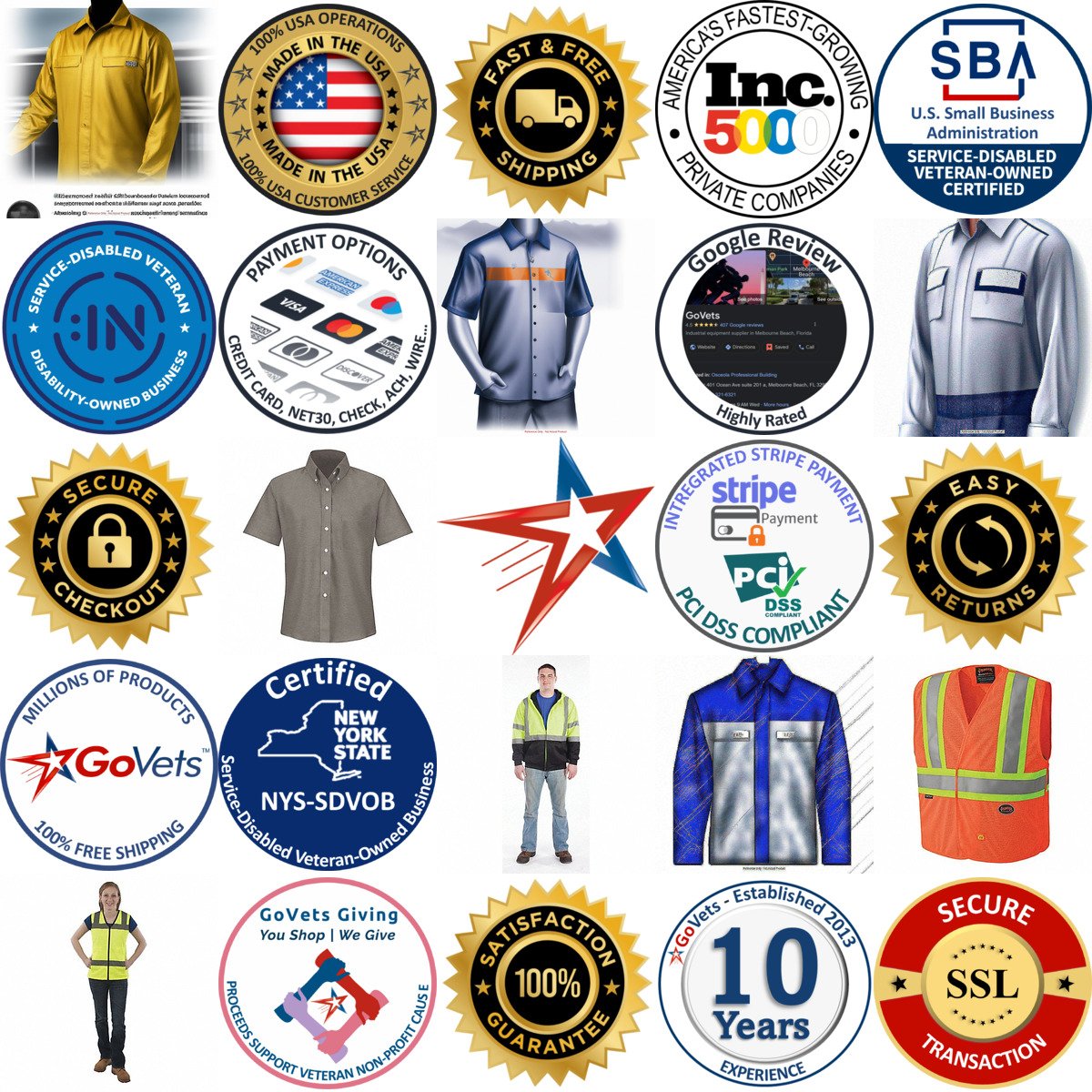 A selection of Shirts products on GoVets