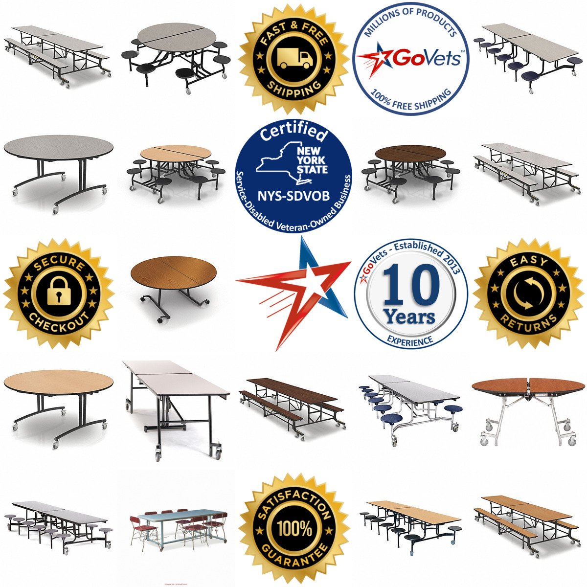 A selection of Cafeteria Tables products on GoVets