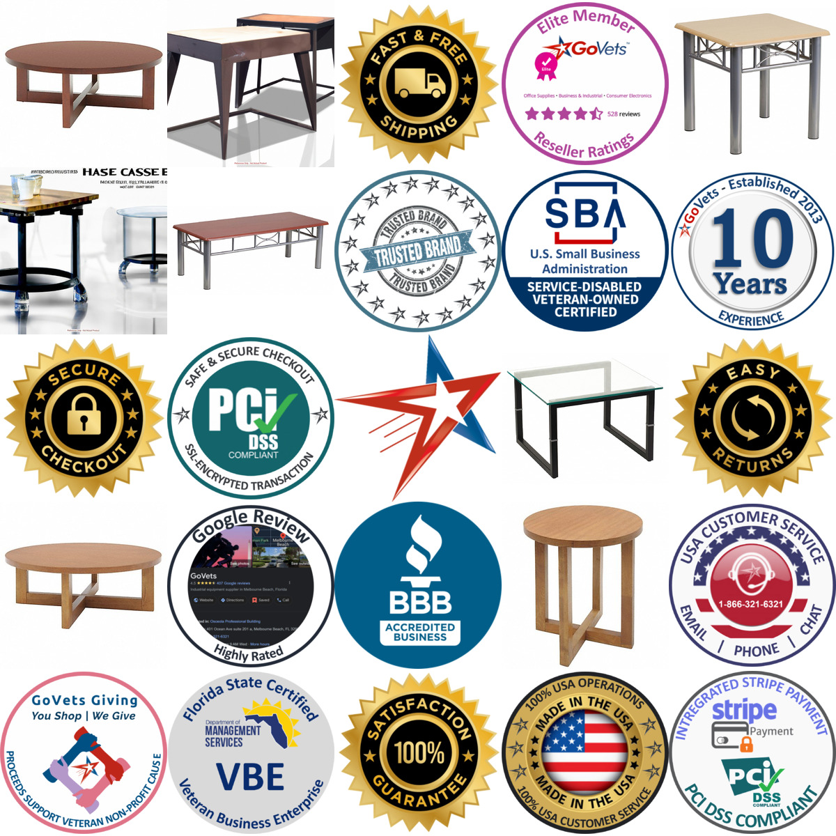 A selection of Coffee Tables and End Tables products on GoVets