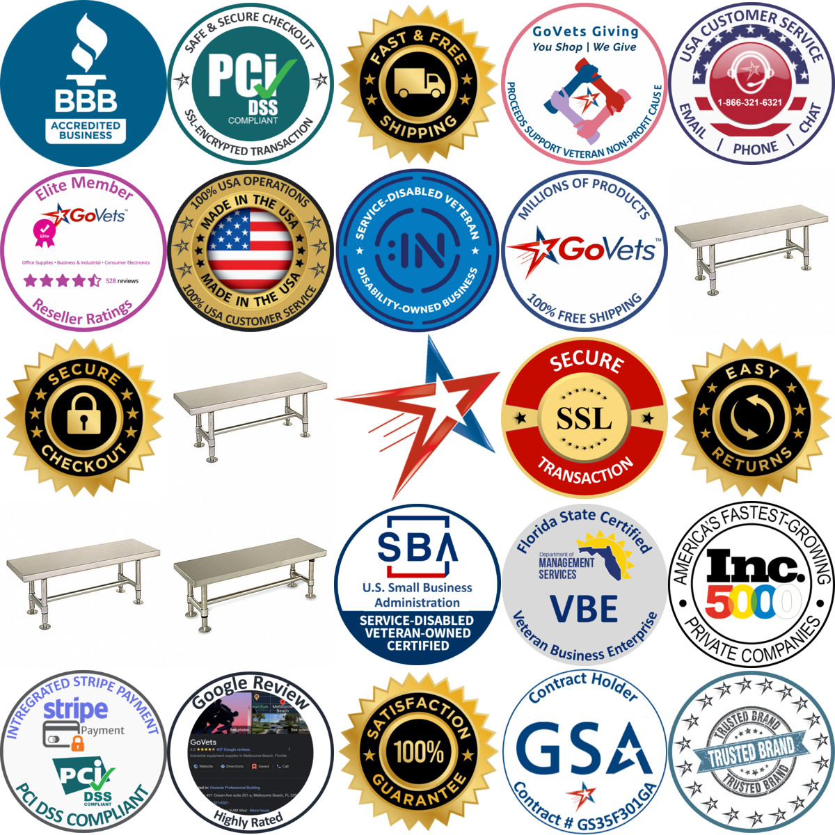 A selection of Esd Benches products on GoVets