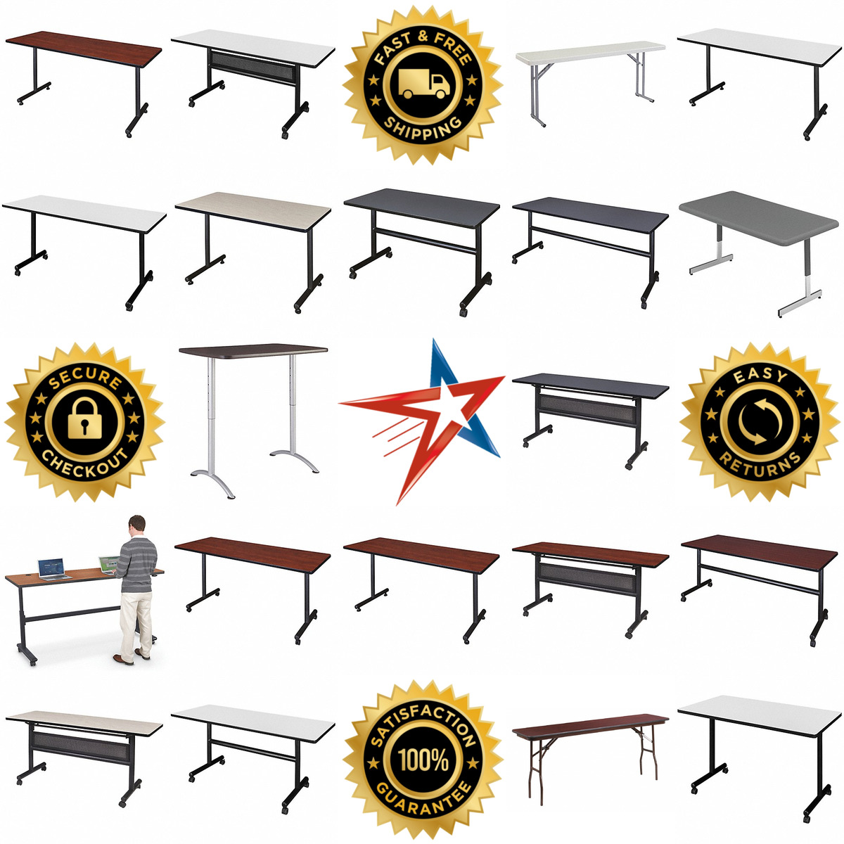 A selection of Seminar and Training Tables products on GoVets