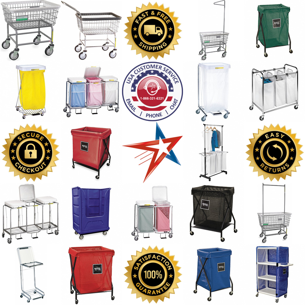 A selection of Laundry Carts products on GoVets