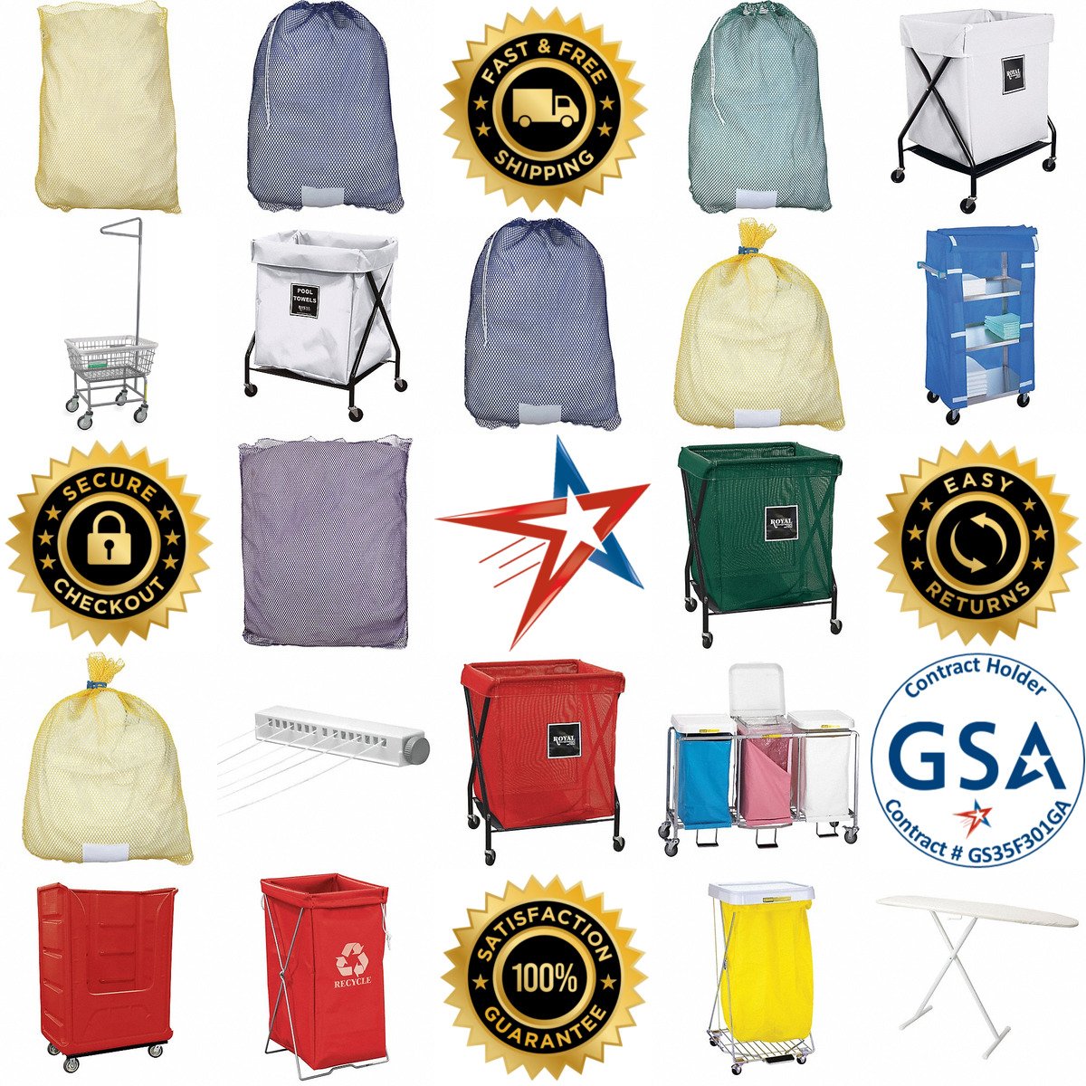 A selection of Laundry Supplies and Equipment products on GoVets