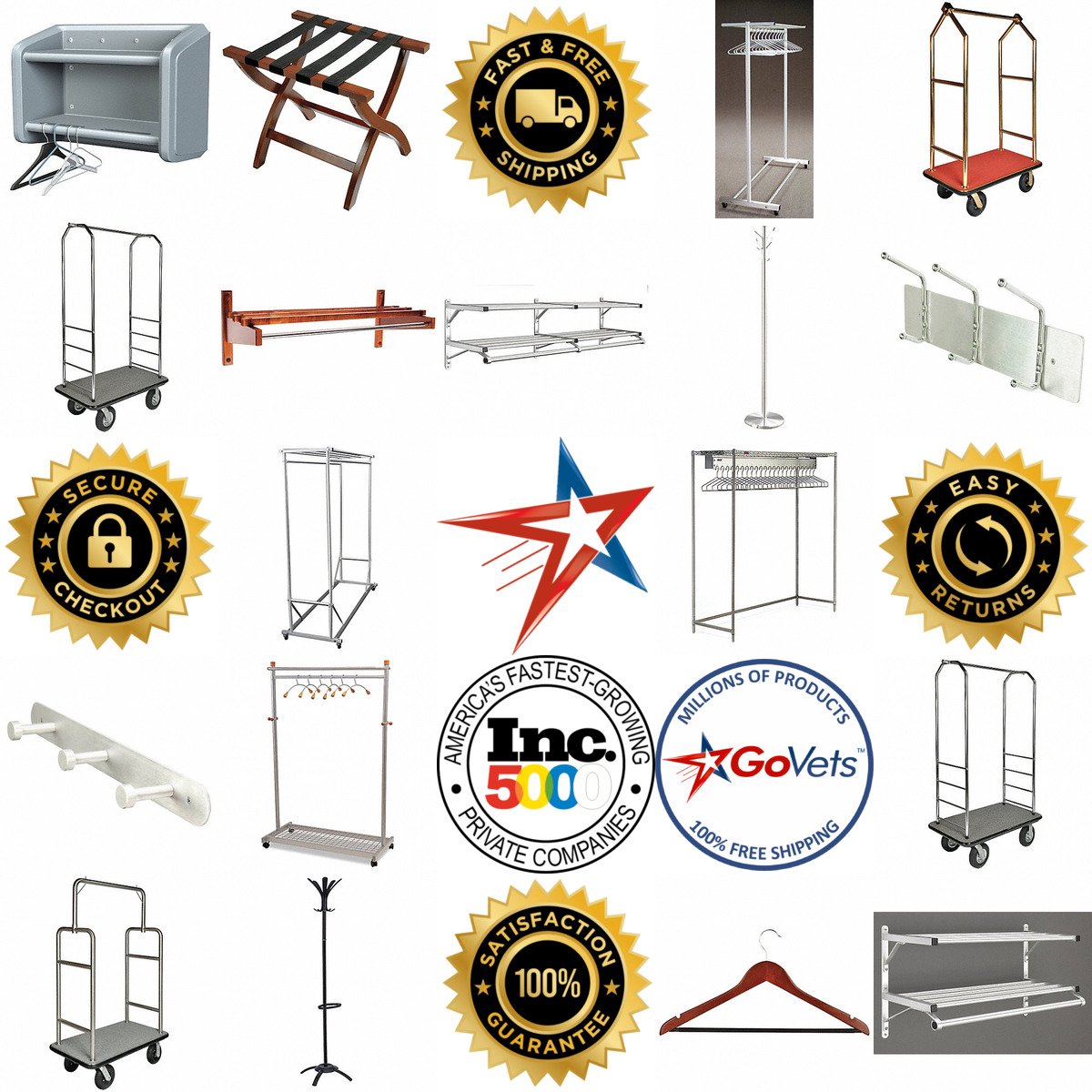 A selection of Luggage Carts and Racks products on GoVets