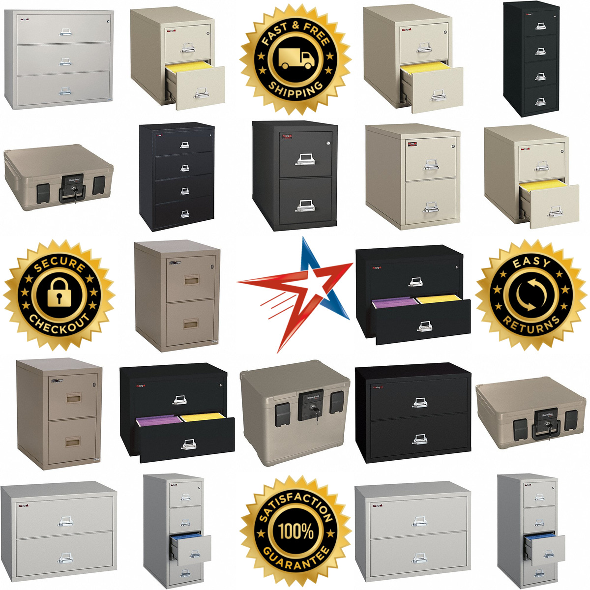 A selection of Fire Resistant File Cabinets products on GoVets