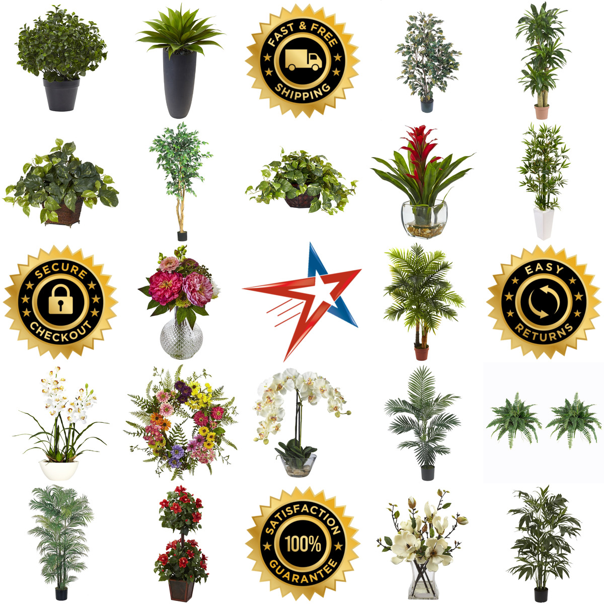 A selection of Artificial Plants products on GoVets