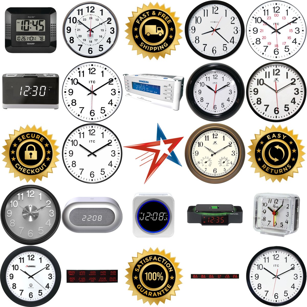 A selection of Clocks products on GoVets