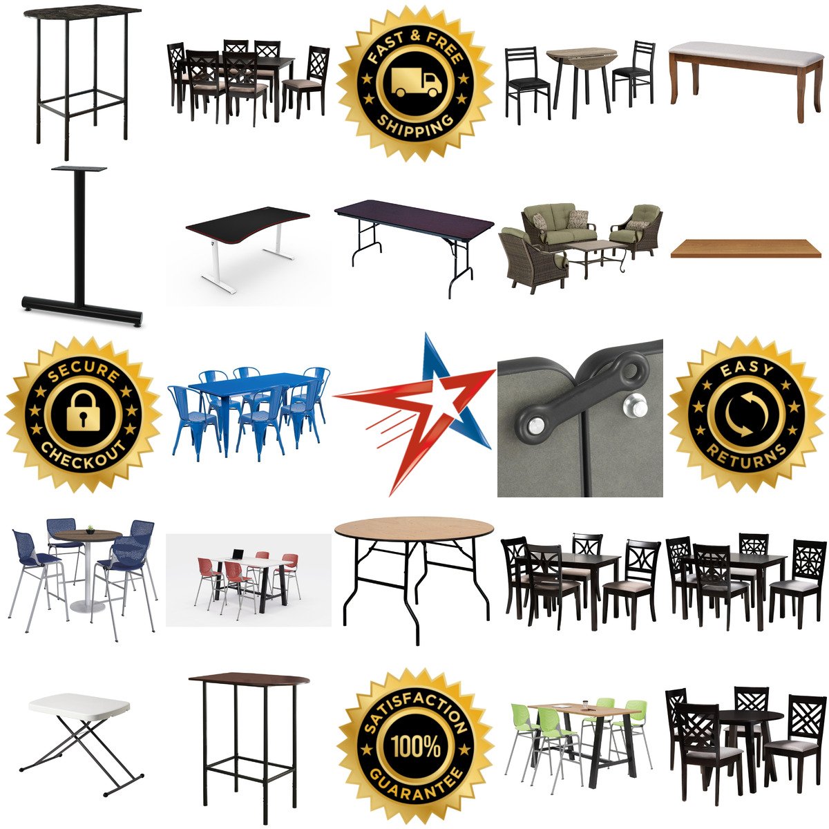 A selection of Breakroom and Hospitality Tables products on GoVets